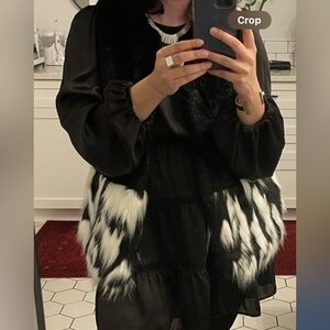 MK original faux fur vest M